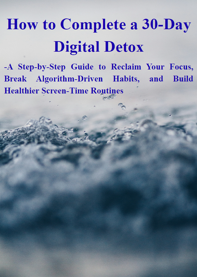 How to Complete a 30-Day Digital Detox: A Step-by-Step Guide to Reclaim Your Focus, Break Algorithm-Driven Habits, and Build Healthier Screen-Time Routines